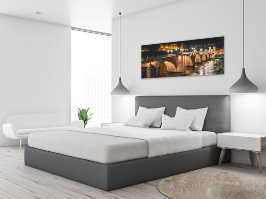 Glass Print Wall Art – Image on Glass 125 x 50 cm (? 50” x 20”) ; Ancient bridge