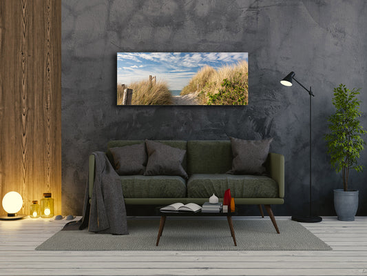 Glass Print Wall Art – Image on Glass 125 x 50 cm (? 50” x 20”) ; Dune