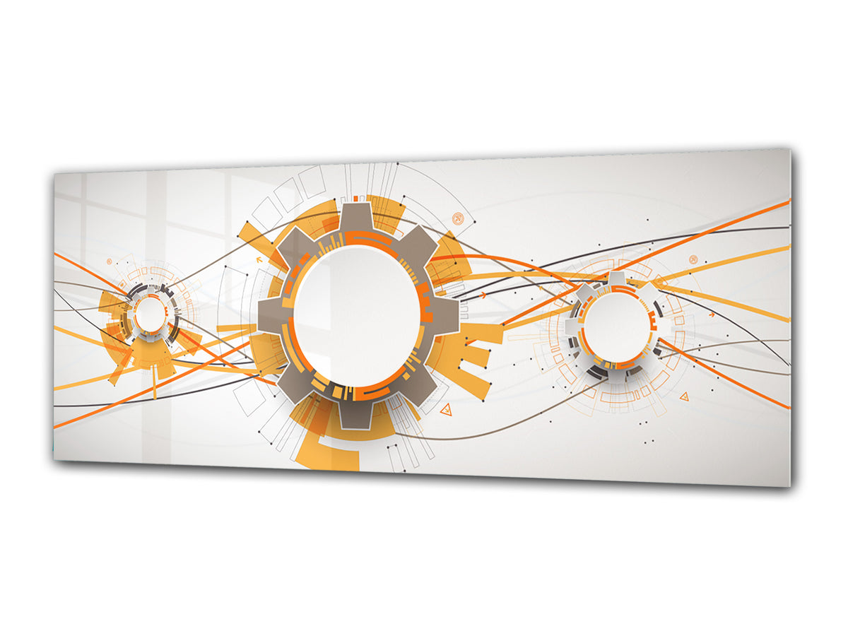 Glass Print Wall Art – Image on Glass 125 x 50 cm (? 50” x 20”) ; Abstract Art. 9