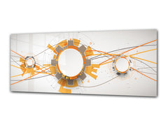 Glass Print Wall Art – Image on Glass 125 x 50 cm (? 50” x 20”) ; Abstract Art. 9