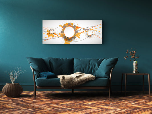 Glass Print Wall Art – Image on Glass 125 x 50 cm (? 50” x 20”) ; Abstract Art. 9