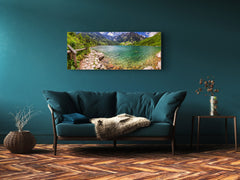 Glass Print Wall Art – Image on Glass 125 x 50 cm (? 50” x 20”) ; Lake 6