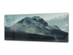 Glass Print Wall Art – Image on Glass 125 x 50 cm (? 50” x 20”) ; Mountains 1