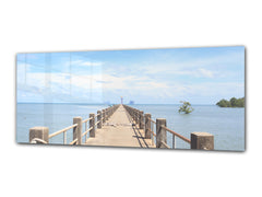 Glass Print Wall Art – Image on Glass 125 x 50 cm (? 50” x 20”) ; Pier 5