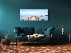 Glass Print Wall Art – Image on Glass 125 x 50 cm (? 50” x 20”) ; Pier 5