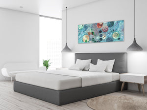 Wall Art Glass Print Canvas Picture  – Available in 5 different sizes – Miscellanous Series 05: Abstract expressionism