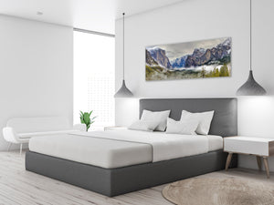 Glass Print Wall Art – Available in 5 different sizes – Nature Series 01A: Mountains of California