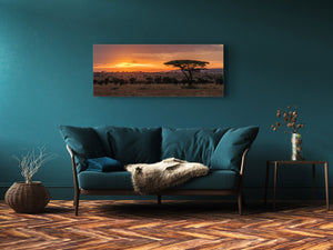 Glass Picture Wall Art  – Available in 5 different sizes – Nature Series 01D: The Serengeti