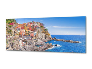 Beautiful Quality Glass Print Picture – Available in 5 different sizes – Cities Series 04: Cinque Terre