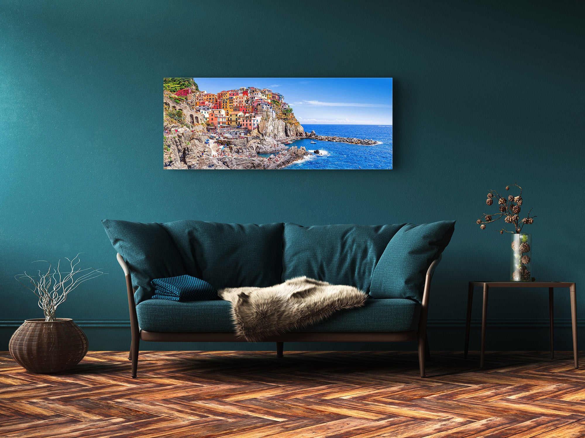Beautiful Quality Glass Print Picture – Available in 5 different sizes – Cities Series 04: Cinque Terre