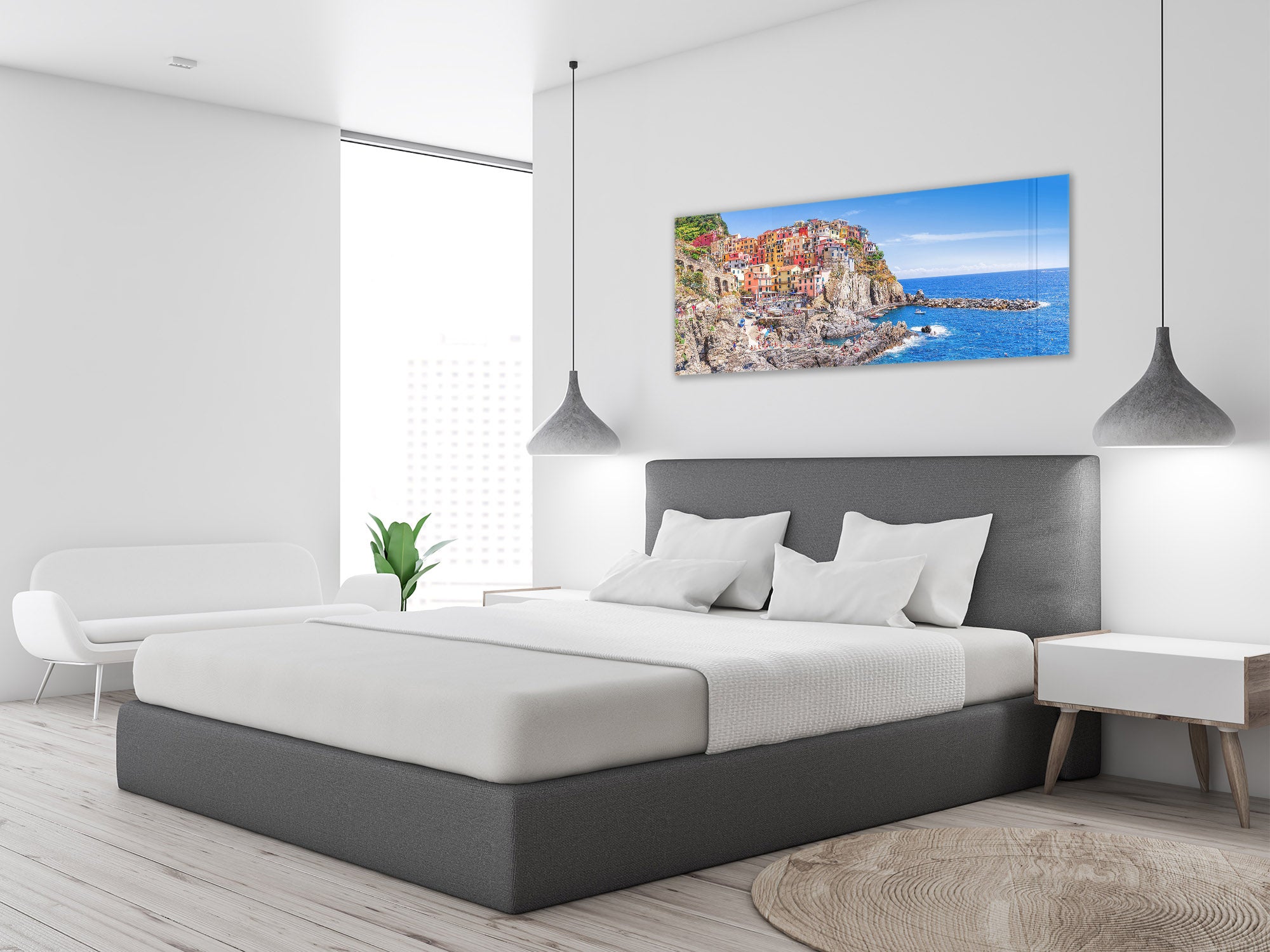 Beautiful Quality Glass Print Picture – Available in 5 different sizes – Cities Series 04: Cinque Terre
