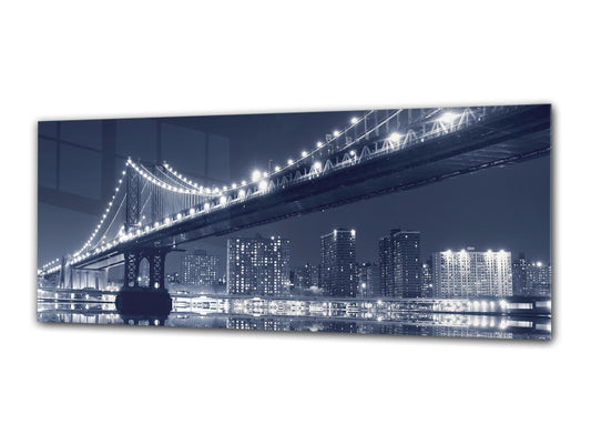 Glass Print Wall Art – Image on Glass 125 x 50 cm (? 50” x 20”) ; Bridge 19