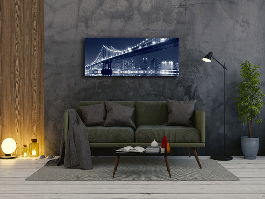 Glass Print Wall Art – Image on Glass 125 x 50 cm (? 50” x 20”) ; Bridge 19