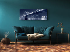 Glass Print Wall Art – Image on Glass 125 x 50 cm (? 50” x 20”) ; Bridge 19