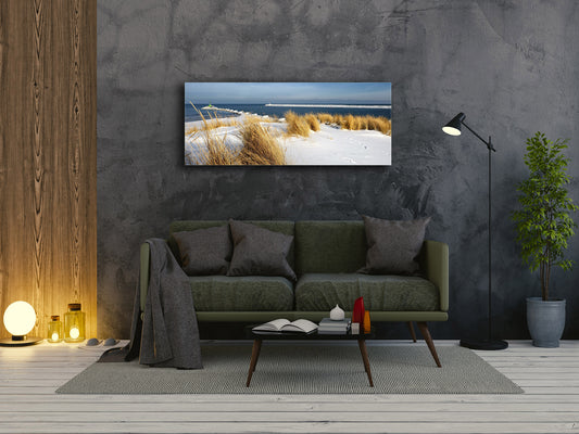 Wall Art Glass Print Picture 125 x 50 cm (? 50” x 20”) ; Beach 8