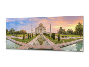 Modern Glass Picture – Available in 5 different sizes – Nature Series 01C: Taj Mahal