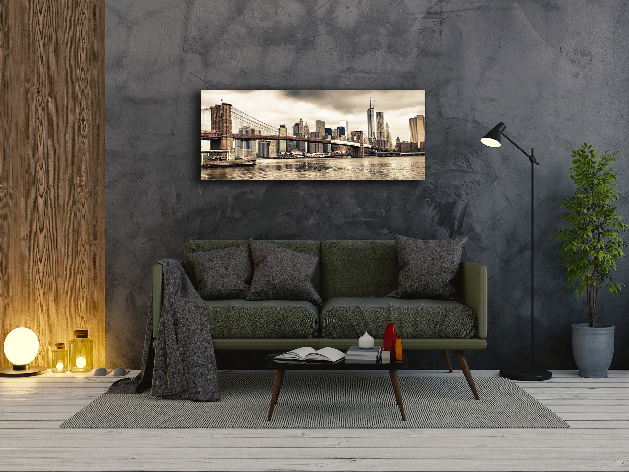 Wall Art Glass Print Picture 125 x 50 cm (? 50” x 20”) ; Bridge 12
