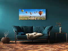 Modernes Glasbild – Erhältlich in 5 verschiedenen Größen – Natur Serie 01C: Felslandschaft in Kappadokien