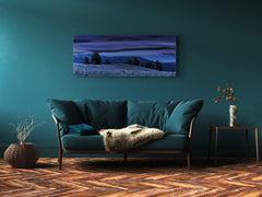 Modern Glass Picture – Available in 5 different sizes – Nature Series 01C: Blue night skyline
