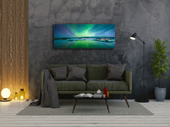 Glass Picture Wall Art  – Available in 5 different sizes – Nature Series 01D: Northern Lights 2