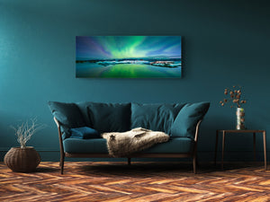 Glass Picture Wall Art  – Available in 5 different sizes – Nature Series 01D: Northern Lights 2