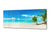 Modern Glass Picture – Available in 5 different sizes – Nature Series 01C: Tropical beach