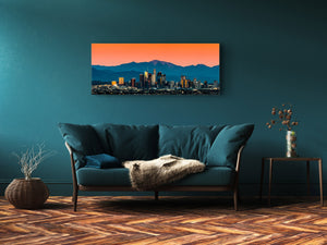 Beautiful Quality Glass Print Picture – Available in 5 different sizes – Cities Series 04: Skyline of Los Angeles