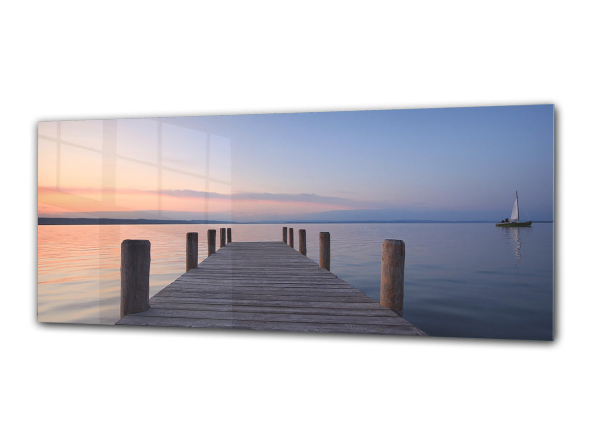 Glass Print Wall Art – Image on Glass 125 x 50 cm (? 50” x 20”) ; Pier 17