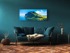 Graphic Art Print on Glass – Available in 5 different sizes – Nature Series 01B: Jeju Island in South Korea