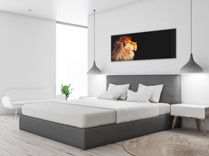 Wall Art Glass Print Picture – Available in 5 different sizes – Animals Series 02: African lion