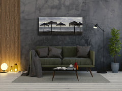 Wall Picture behind Tempered Glass 125 x 50 cm (? 50” x 20”) ; Beach 4