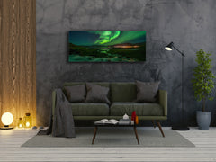 Cuadro de vidrio para pared – Disponible en 5 tamaños diferentes – Serie Naturaleza 01D: Auroras boreales