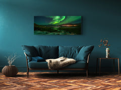 Cuadro de vidrio para pared – Disponible en 5 tamaños diferentes – Serie Naturaleza 01D: Auroras boreales