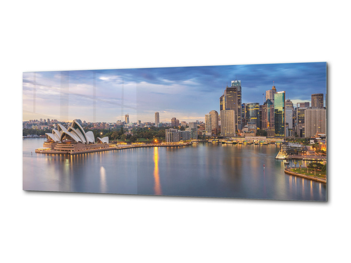 Beautiful Quality Glass Print Picture – Available in 5 different sizes – Cities Series 04: Sydney Opera House