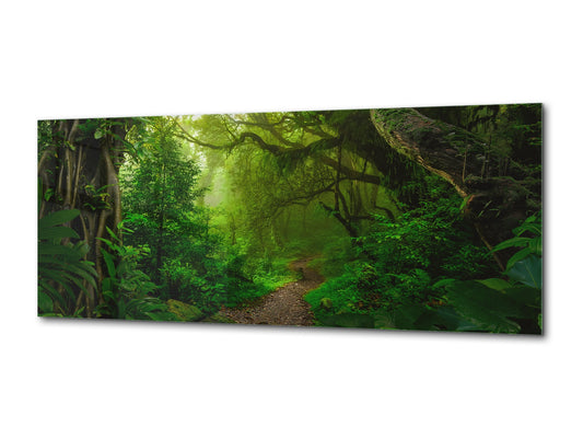 Glass Print Wall Art – Available in 5 different sizes – Nature Series 01A: Tropical jungle