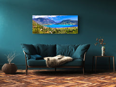 Glass Print Wall Art – Available in 5 different sizes – Nature Series 01A: Picturesque bay in Greece