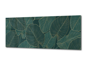 Glass Wall Art – Available in 5 different sizes – Flowers and leaves Series 03: Monstera deliciosa