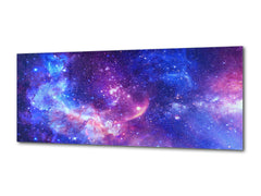 Wall Art Glass Print Canvas Picture  – Available in 5 different sizes – Miscellanous Series 05: Stunning Galaxy