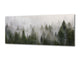Modern Glass Picture – Available in 5 different sizes – Nature Series 01C: Early morning fog in the forest