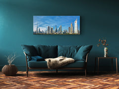 Beautiful Quality Glass Print Picture – Available in 5 different sizes – Cities Series 04: Modern city center in Dubai