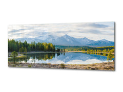Modern Glass Picture – Available in 5 different sizes – Nature Series 01C: The landscape of Siberia