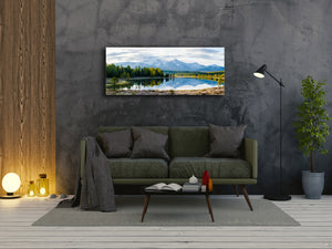 Modern Glass Picture – Available in 5 different sizes – Nature Series 01C: The landscape of Siberia