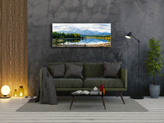 Modern Glass Picture – Available in 5 different sizes – Nature Series 01C: The landscape of Siberia