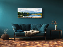 Modern Glass Picture – Available in 5 different sizes – Nature Series 01C: The landscape of Siberia