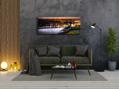 Glasdruck-Wandkunst – Bild auf Glas 125 x 50 cm (≈ 50” x 20”) ; See 10