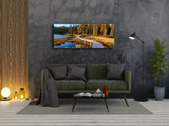 Glass Print Wall Art – Image on Glass 125 x 50 cm (? 50” x 20”) ; Forest 5