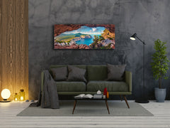 Glass Print Wall Art – Available in 5 different sizes – Nature Series 01A: Astonishing summer view of Sardinia