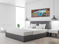 Glass Print Wall Art – Available in 5 different sizes – Nature Series 01A: Astonishing summer view of Sardinia