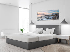 Glass Picture Wall Art  – Available in 5 different sizes – Nature Series 01D: Rocks in the sea