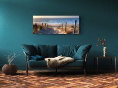 Glass Print Wall Art – Image on Glass 125 x 50 cm (? 50” x 20”) ; Beach 10